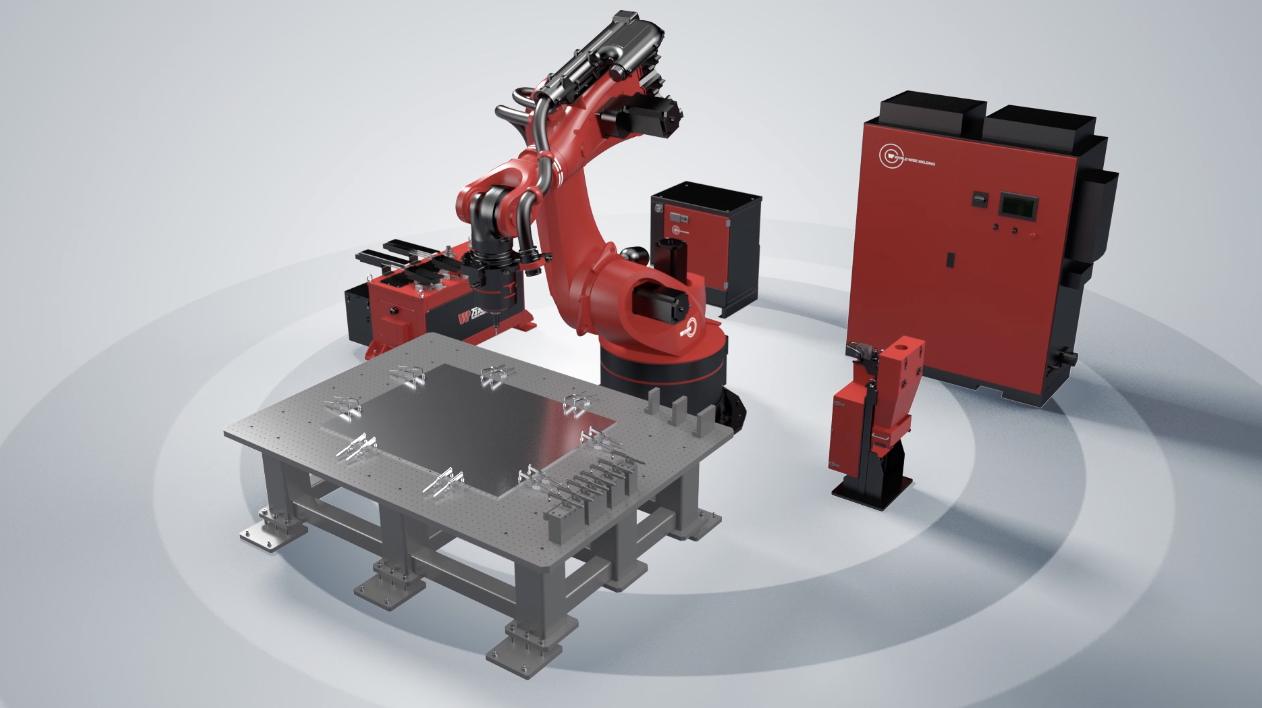 焊接机器人三维动画